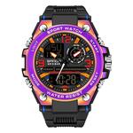 SANDA 775 horloge mannelijke elektronische horloge volwassen middelbare school studenten jeugd multi functionele sport water proof trend dubbel horlog