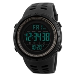 SKMEI sporthorloge 1251 mannen modieuze buiten 50m waterdicht digitaal horloge met PU Watchband(Grey)