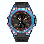 SKMEI sporthorloge 1251 mannen modieuze buiten 50m waterdicht digitaal horloge met PU Watchband(Coffee)