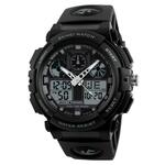 SKMEI 1270 Heren Waterdicht Dual Display Digitaal Horloge Outdoor Sports Watch (Rood)