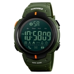 SKMEI 1301 Multifunction 50m waterdicht sport Bluetooth Smart Watch compatibel met Android & iOS systeem (Army Green)