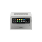 DAB Radio met Bluetooth en Internetradio - Audizio Rome - Wekkerradio - Wifi - AUX - 2 Speakers - Wit