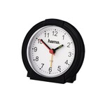 Hama wekker classic geluidsarm zwart/wit