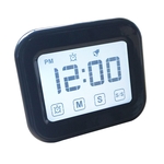 Keuken timer digitale wekker groot LCD-aanraakscherm worden geleverd met nachtlampje voor het bakken van koken (wit)