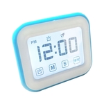 Keuken timer digitale wekker groot LCD-aanraakscherm worden geleverd met nachtlampje voor het bakken van koken (roze)