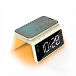 Digitale Wekker - Draadloze Oplader Voor Telefoon - Wake Up Light - Space Grey (HCG019QI-SG)