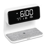 Digitale Wekker met Draadloze Oplader - Dual Alarmklok met Wake Up Light - Midnight Green (HCG019QI-MG)
