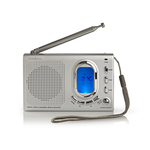 Nedis RDWR1000GY Fm-radio 1,5w Wereldontvanger Alarmfunctie Grijs