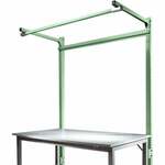 Manuflex ZB3841.0001 Opbouwdeel met arm voor universele + professionele standaard achtergrond tafels, gebruiksh 1500 mm