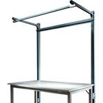 Manuflex ZB3793.7016 Opbouwdeel zonder arm voor universele + PROFI speciale reden tafels, gebruiksh 1500 mm