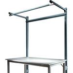 Manuflex ZB8202 Alu-Aufbauportal zonder arm voor aluminium werkbanken met tafel breedte = 1000 mm