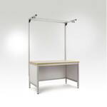 Manuflex ZB3794.6011 Aanbouw opbouwdeel zonder arm voor universele + PROFI speciale aanbouw tafels, gebruiksh 1500 mm