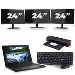 HP ProDesk 600 G1 Tower - Intel Core i7-4e Generatie - 16GB RAM - 480GB SSD - Windows 10 + 1x 24 inch Monitor