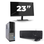 HP EliteDesk 800 G3 Micro Tower - Intel Core i5-6e Generatie - 8GB RAM - 240GB SSD - Windows 11 + 3x 24 inch Monitor