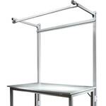 Manuflex ZB8202 Alu-Aufbauportal zonder arm voor aluminium werkbanken met tafel breedte = 1000 mm