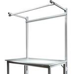 Manuflex ZB3792.7016 Aanbouw opbouwdeel zonder arm voor universele + professionele standaard aanbouw tafels, gebruiksh 1500 mm