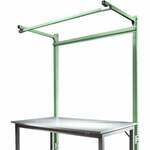 Manuflex ZB8202 Alu-Aufbauportal zonder arm voor aluminium werkbanken met tafel breedte = 1000 mm