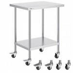 Manuflex AU5767.7016 Compleet werktafel reden universele standaard met kunststof plaat, bxdxh = 2000 x 800 x 760-870 mm Antraciet