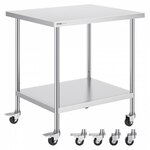 Manuflex AU5761.0001 Compleet werktafel reden universele standaard met melamine schijf, bxdxh = 2000 x 800 x 760-870 mm Grijs, Groen