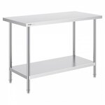 VEVOR werktafel RVS keukentafel voedselbereiding 610x1524mm