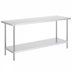 VEVOR werktafel keukentafel voorbereidingstafel oprolbaar 610x762mm gastro