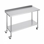 VEVOR werktafel keukentafel voorbereidingstafel oprolbaar commercieel 610x762mm