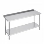 VEVOR werktafel keukentafel voorbereidingstafel oprolbaar 610x610mm tweelaags