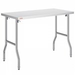 Manuflex AU5847.0002 Compleet werktafel reden universele standaard met kunststof plaat, bxdxh = 2000 x 800 x 760-870 mm Grijs-wit (RAL 7035)