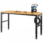 Manuflex AU7355.5012 Werktafel universele speciale mobiel met multiplex plaat, bxdxh = 1500 x 800 x 752-972 mm Lichtblauw (RAL 5012)