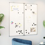 VidaXL Whiteboard magnetisch inklapbaar 80x100x1,7 cm aluminium