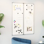 VidaXL Whiteboard magnetisch inklapbaar 180x80x1,7 cm aluminium