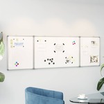 VidaXL Whiteboard magnetisch inklapbaar 120x80x1,7 cm aluminium