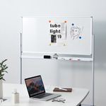 VidaXL Whiteboard magnetisch inklapbaar 200x40x1,7 cm aluminium