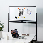 VidaXL Whiteboard magnetisch inklapbaar 200x40x1,7 cm aluminium