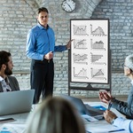 VidaXL Whiteboard magnetisch inklapbaar 80x100x1,7 cm aluminium