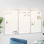 Whiteboard magnetisch inklapbaar 100x80x1,7 cm aluminium