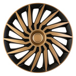 Wieldoppenset Misano 15-inch zilver/zwart PP5455SB