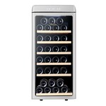 Vinata Bianco Wijnklimaatkast Vrijstaand - Zwart - Wijnkoelkast 27 flessen - 111 x 34.5 x 48 cm - Wijnkast glazen deur