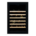 Vinata Serottini Wijnklimaatkast Inbouw - Zwart - Wijnkoelkast 48 flessen - 88.5 x 59 x 55.8 cm - Wijnkast glazen deur