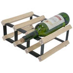 Metalen wijnflessen rek/wijnrek voor 12 flessen 45 x 14 x 38 cm - Wijnrekken