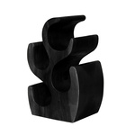 HSM Collection Wijnrek Vins staand 4 flessen H 40 cm donker hout