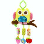 Leuke dierlijke windgong baby speelgoed 0-1 jaar oude bed hangende greep babybed bel (Purple Owl)