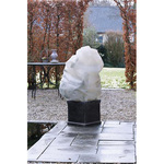 2 stuks Winterafdekhoes jute met koord naturel dia. 75x100 cm 200 g/m2