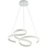 LED Hanglamp - Trion Mirosa - 56W - Aanpasbare Kleur - Dimbaar - Rechthoek - Mat Wit - Aluminium
