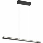 LED Hanglamp - Trion Agam - 41.5W - Aanpasbare Kleur - Dimbaar - Geheugenfunctie - Rechthoek - Mat Zwart - Metaal