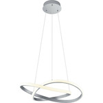 LED Hanglamp - Trion Agina - 18W - Aanpasbare Kleur - Dimbaar - Rechthoek - Mat Zwart - Aluminium
