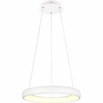 LED Hanglamp - Trion Kardo - 38W - Aanpasbare Kleur - Dimbaar - Rond - Mat Wit - Metaal