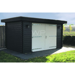 Woodpro Garage Krim 400x250 cm- Plat dak- Hout- Woodpro