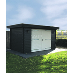 Woodpro Garage Emst Platdak 500x400cm 44mm
