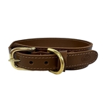 SAZZZ HONDENRIEM PASSION CLASSIC LEER ZADEL BRUIN 147X1,5 CM